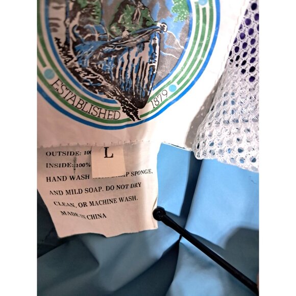 Vintage 90s Rainfair Jazzy Windbreaker Purple & Teal Hooded Jacket Size L Nylon - Picture 9 of 10